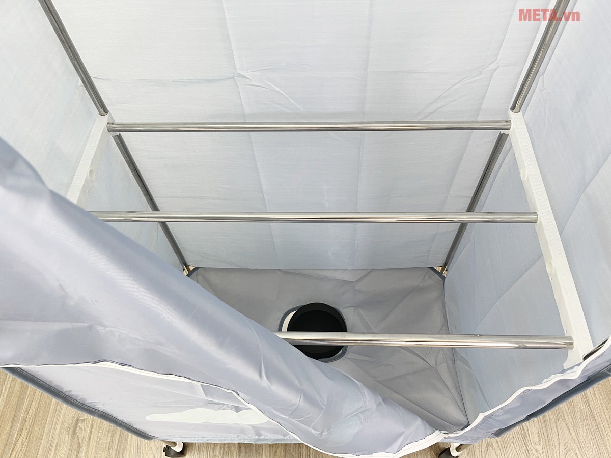 Tủ sấy quần áo Bear HGJ-D12D5 có tính năng an toàn, tự ngắt khi quá nhiệt, quá tải