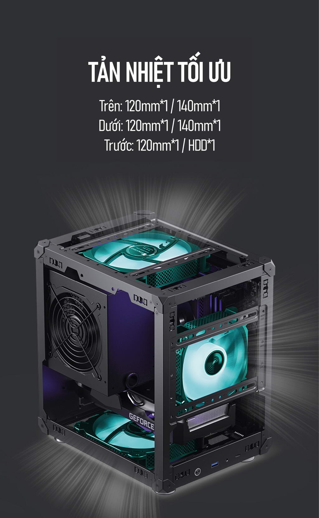 Vỏ case Jonsbo C6 Handle Black ( Mini Tower/Màu Đen)