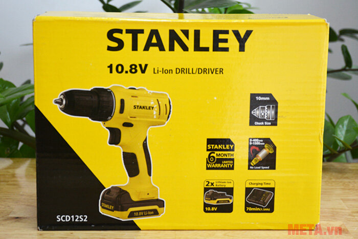 Máy khoan pin Stanley SCD 12S2 10mm - 10.8V