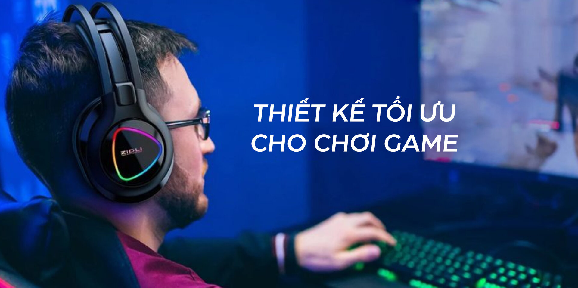 Tai nghe Zidli ZH-A10 7.1 Real, USB, RGB 16.8 triệu màu