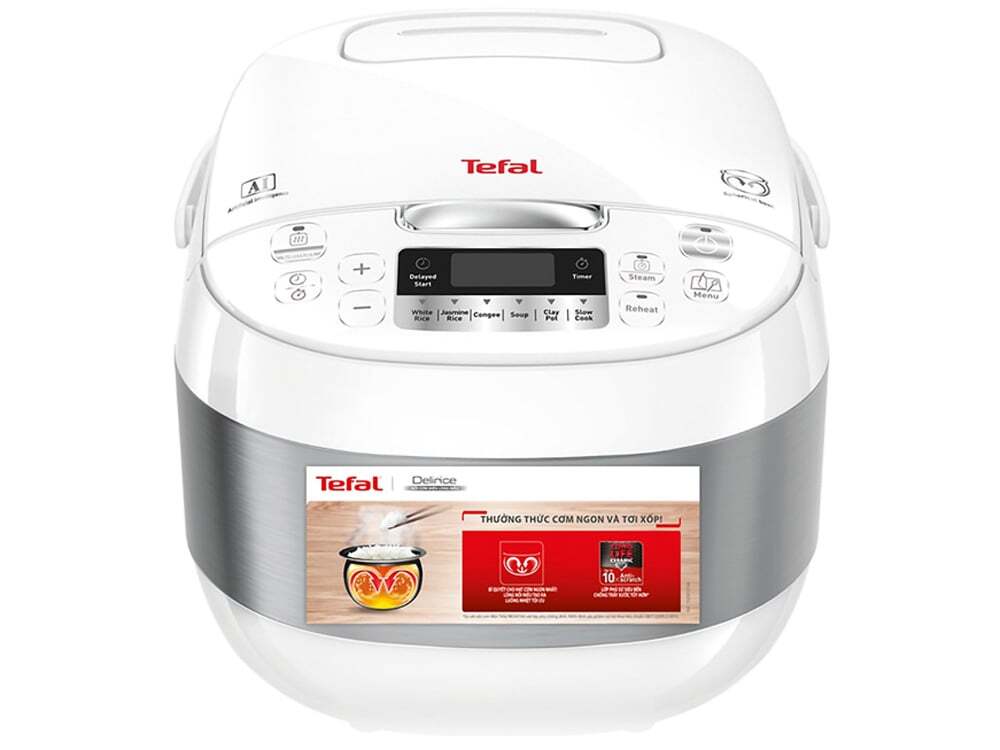 Nồi cơm điện Tefal RK752168 sở hữu thiết kế thon gọn, ấn tượng Nồi cơm điện Tefal RK752168 sở hữu thiết kế thon gọn, ấn tượng