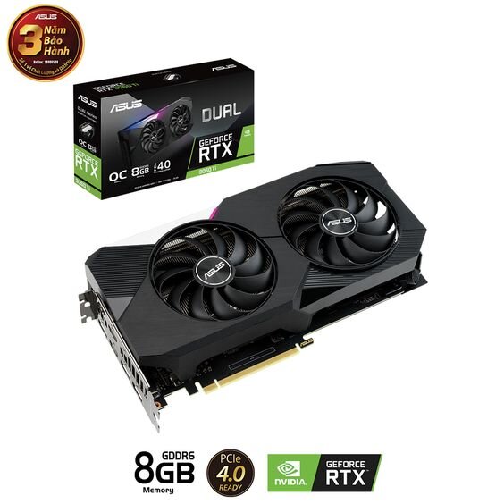 Asus DUAL RTX 3060 Ti O8G (Ảnh 1)