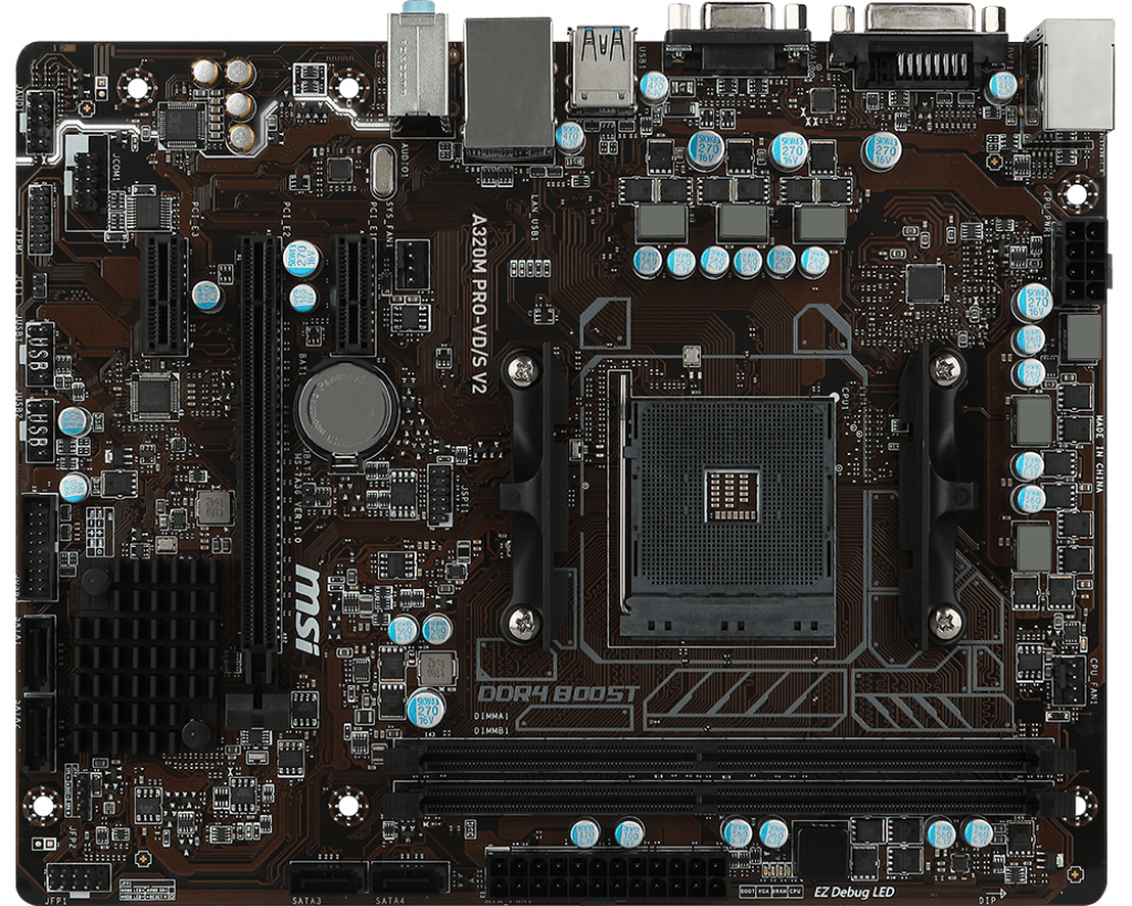 Main MSI A320M PRO-VDS V2 (Chipset AMD A320/ Socket AM4/ VGA onboard)