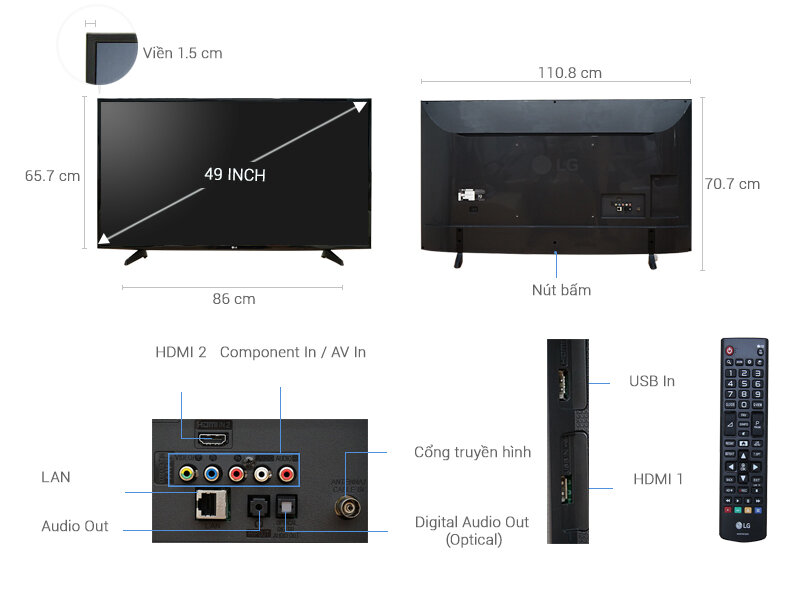 Internet Tivi 49 inch LG 49LH570T Internet Tivi 49 inch LG 49LH570T