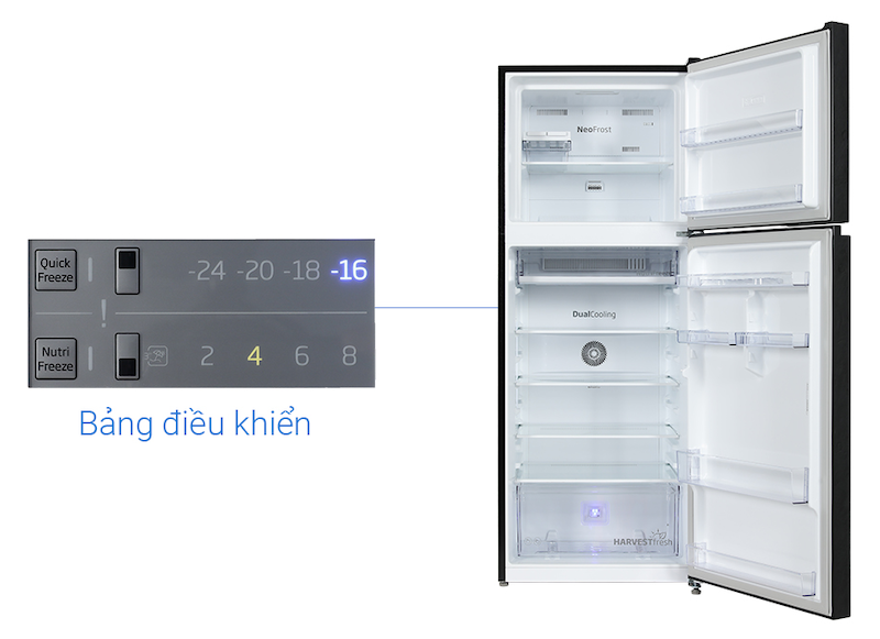 Nhiều tiện ích được tích hợp trong tủ lạnh Beko Inverter 375 lít RDNT401I50VHFSU (Ảnh: dienmayxanh).