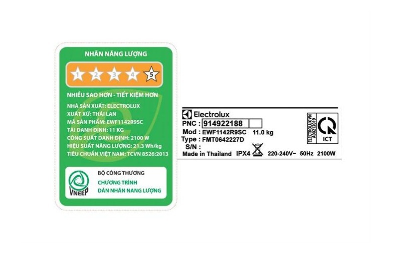 Máy giặt Electrolux Inverter 11 kg EWF1142R9SC 4 Máy giặt Electrolux Inverter 11 kg EWF1142R9SC