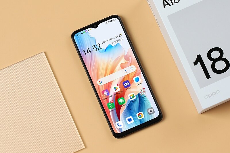 Điện thoại Oppo A18 4GB/128GB màn hình