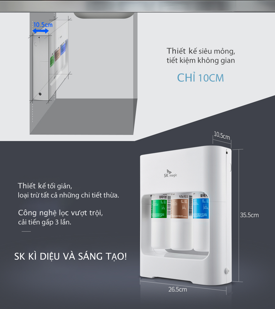 Đặc điểm nổi bật của bộ lọc nước đầu nguồn SK-Magic Coway WPU-9100C
