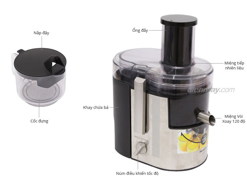 Máy ép trái cây Panasonic MJ-DJ01S Máy ép trái cây Panasonic MJ-DJ01S