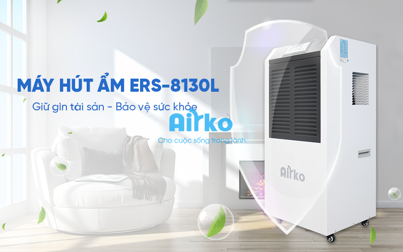 AIRKO 8130 tiện lợi Máy hút ẩm Airko ERS-8130L Ảnh 3