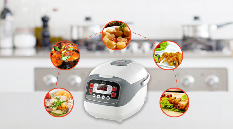 Nồi cơm điện tử Midea 1.8 lít MR-SC18MB