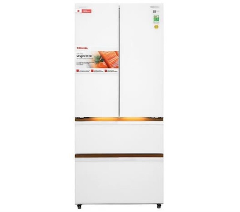 Tủ lạnh Toshiba Inverter 533 lít GR-RF690WI-PGV sở hữu thiết kế multidoor 4 cửa ấn tượng
