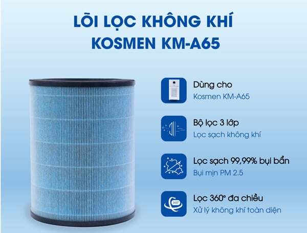 Máy lọc không khí bù ẩm Kosmen KM-A65 Kosmen KM-A65