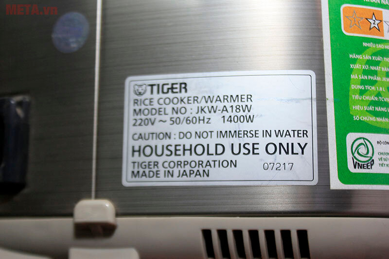 Nồi cơm điện tử cao tần Tiger JKW-A18W 1.8 lít Nồi cơm điện tử cao tần Tiger JKW-A18W 1.8 lít