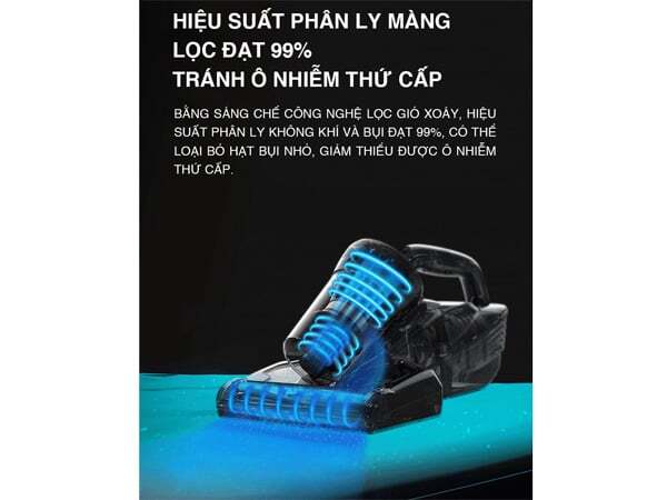 Hiệu suất phân ly màng lọc cao giảm ô nhiễm thứ cấp Máy hút bụi trên giường Tiross TS9305