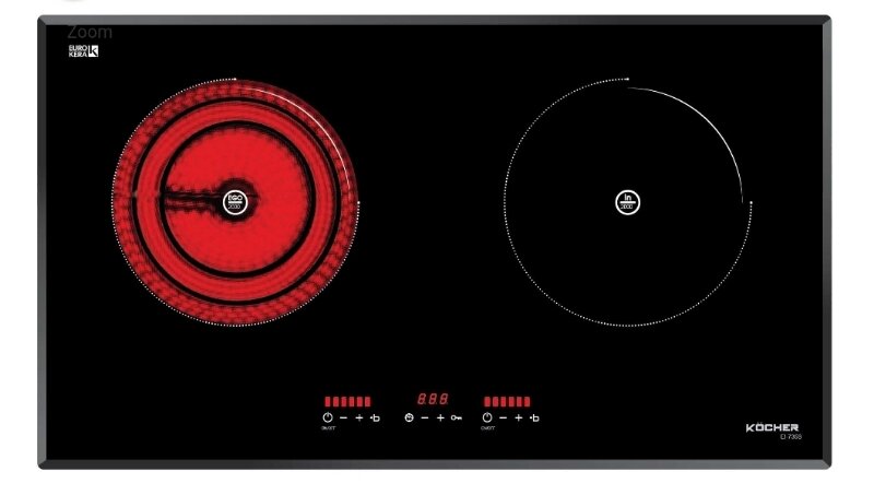Bếp từ hồng ngoại âm 2 vùng nấu Kocher EI-735S