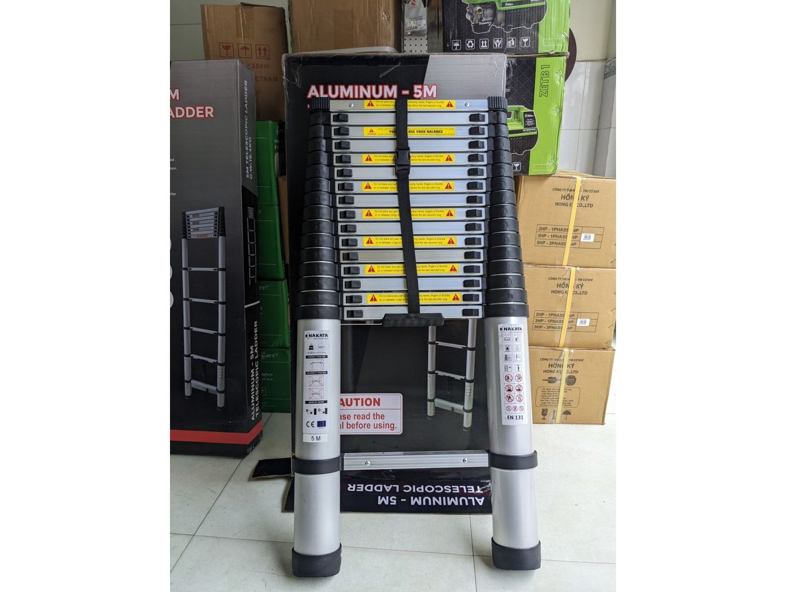 Thang nhôm rút đơn Nakata TY615