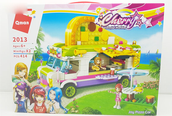 Đồ chơi lắp ghép QMAN Joy Pizza Car - Ô tô Pizza vui nhộn CCH2013
