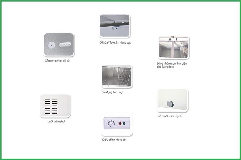 Tủ đông Kangaroo KG298VC2 280 Lít - Kháng khuẩn