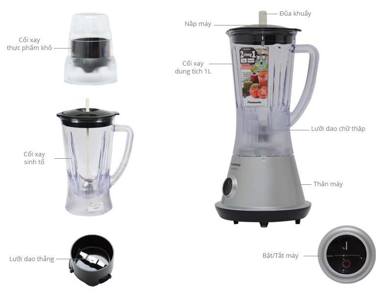 Máy xay sinh tố Panasonic MX-SM1031SRA Máy xay sinh tố Panasonic MX-SM1031SRA