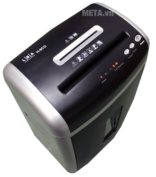 Các nút chức năng điều chỉnh trên bề mặt máy hủy tài liệu LBA h-8cd 