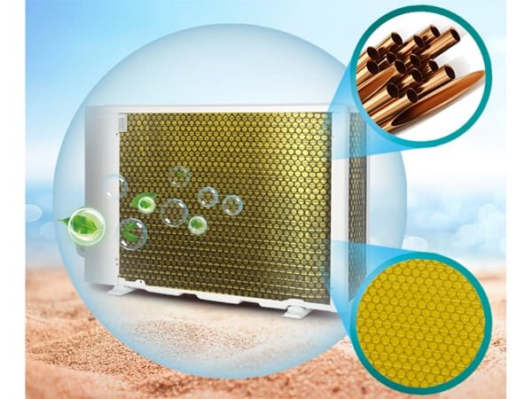 Điều hòa Hisense AS-12TR4RYDTU00B có dàn tản nhiệt đồng mạ vàng