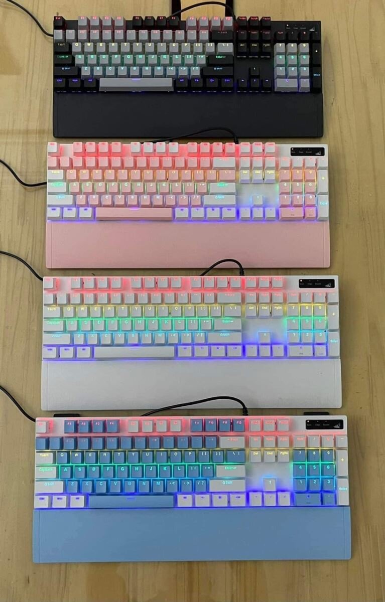 Bàn phím cơ gaming SPARTAN TC3218 Black Gray 1