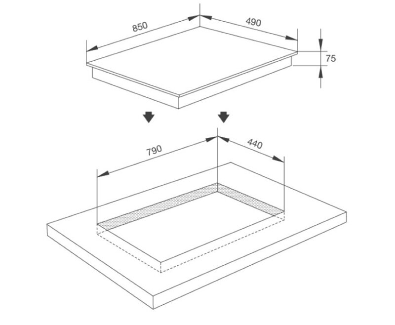 Bếp gas âm Malloca AS-9402B