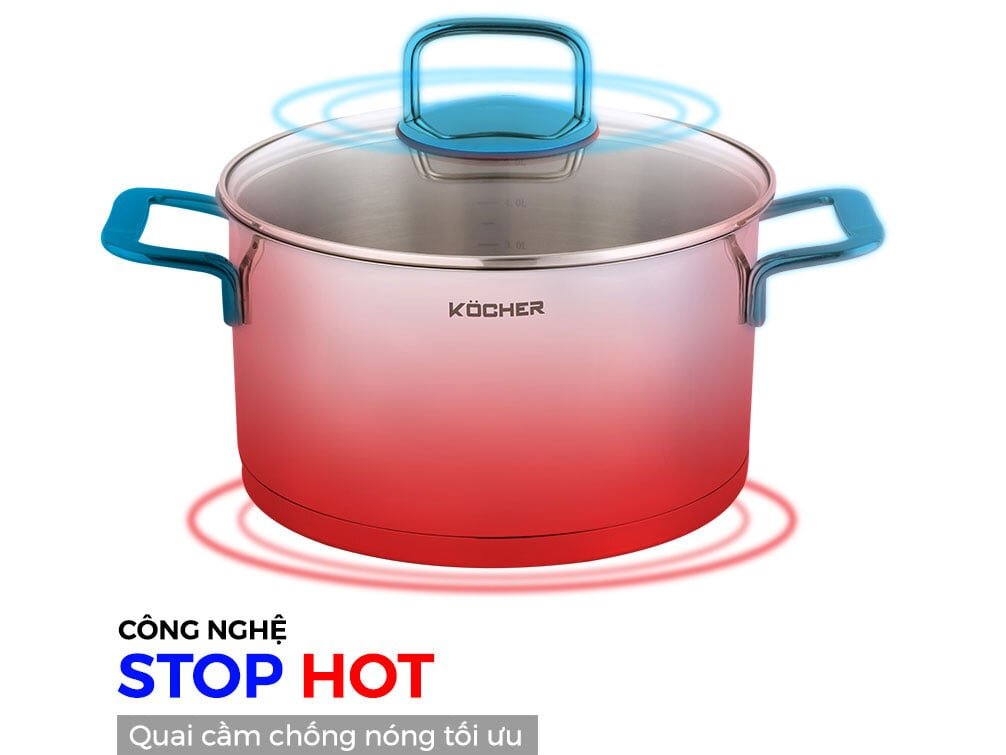 Bộ nồi có quai cầm cách nhiệt Bộ nồi