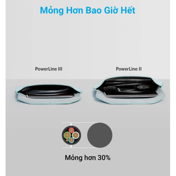 Cáp sạc ANKER PowerLineIII USB-C to USB-C 0.9m-A8852