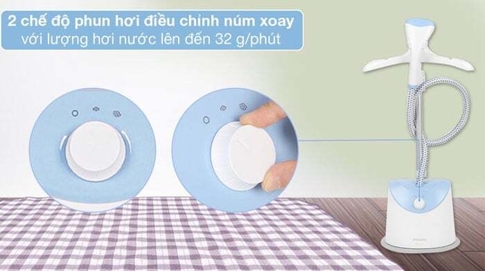 Philips GC482/29 được thiết lập 2 chế độ phun hơi khác nhau Philips GC482/29 được thiết lập 2 chế độ phun hơi khác nhau