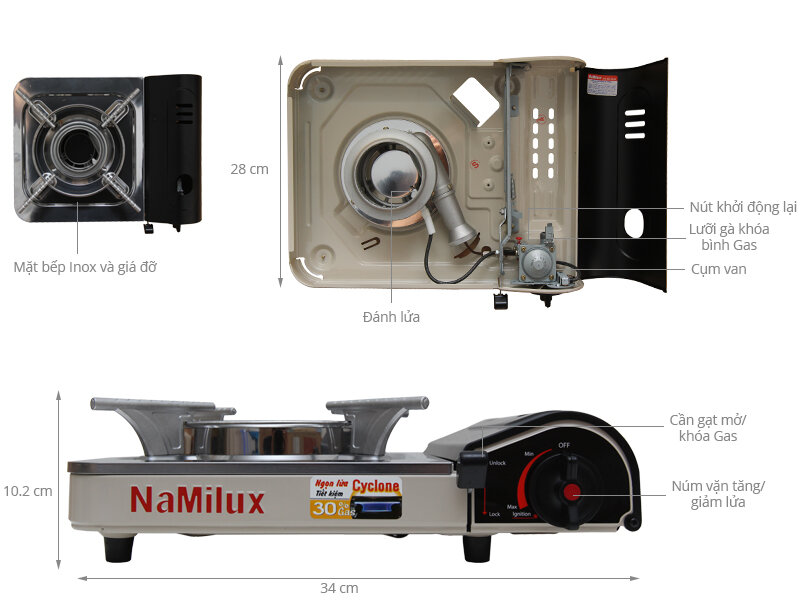 Bếp gas Namilux NH-032PS Bếp gas Namilux NH-032PS