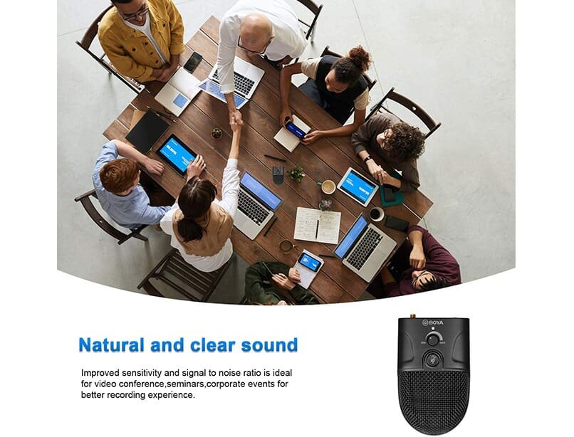 Microphone thu âm hội nghị không dây Boya BY-BMW700