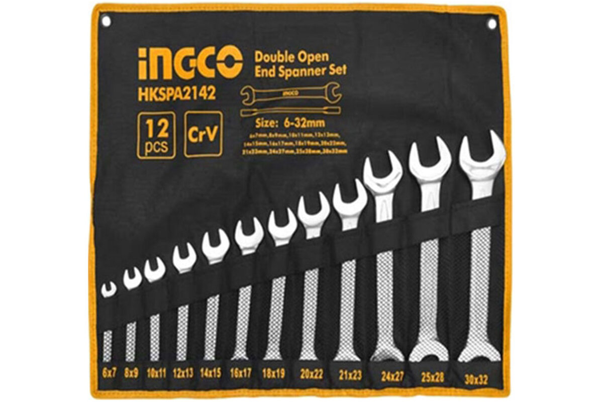 Bộ 12 cờ lê hai miệng 6-32mm INGCO HKSPA2142