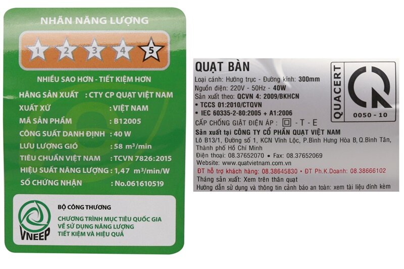 Quạt bàn ASIA vina - B12005-XV1 Quạt bàn ASIA vina - B12005-XV1