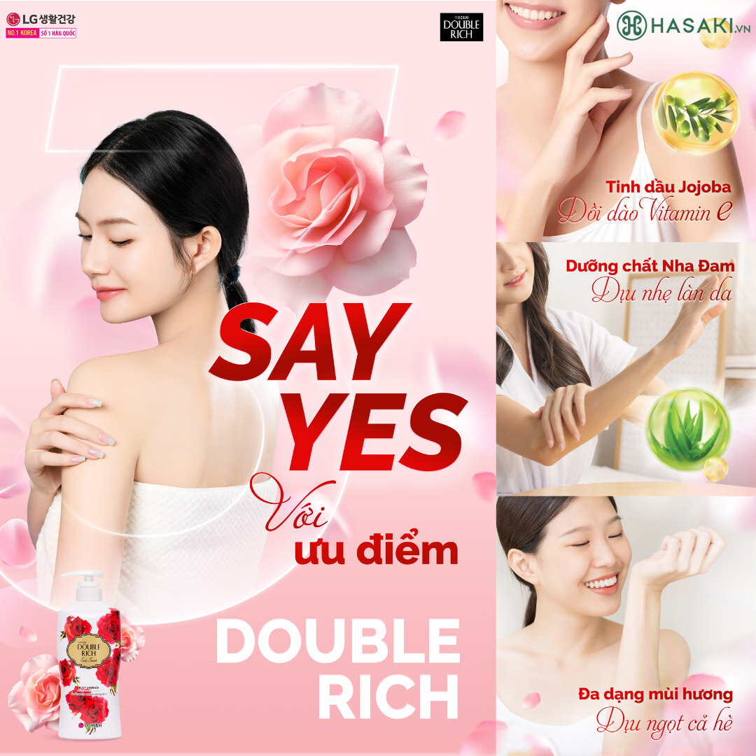Sản phẩm Sữa Tắm Hương Hoa Thiên Nhiên Double Rich hiện đã có mặt tại Hasaki