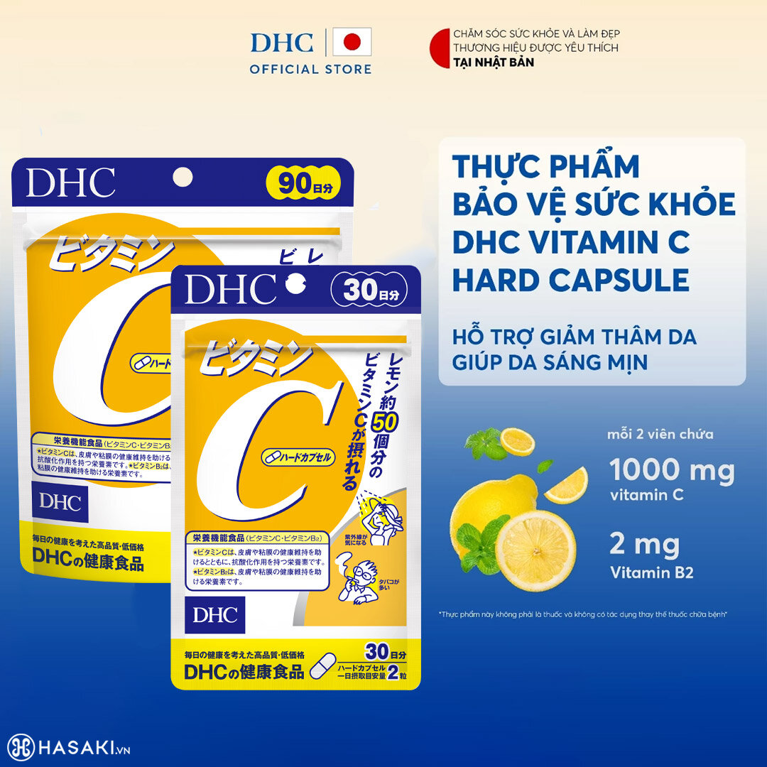 Sản phẩm Thực Phẩm Bảo Vệ Sức Khỏe DHC Dạng Viên Uống Bổ Sung Vitamin C hiện đã có mặt tại Hasaki