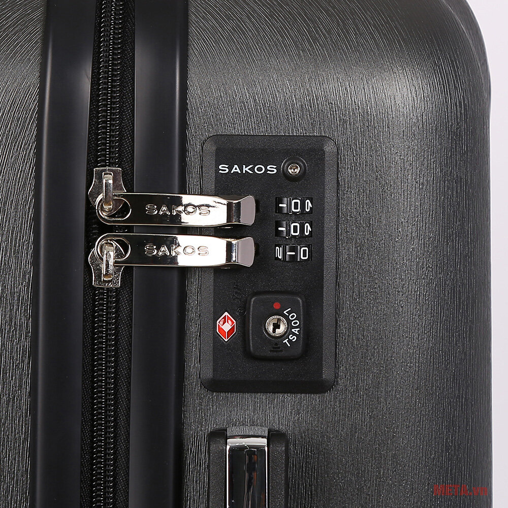 Vali nhựa Sakos khung dây kéo Sapphire Z22