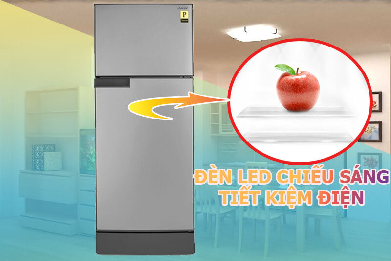 Tủ lạnh Sharp 180 lít SJ-198P-CSA Tủ lạnh Sharp 180 lít SJ-198P-CSA