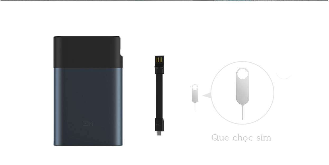 Bộ phát wifi kiêm pin sạc dự phòng ZMI MF885 Bộ phát wifi kiêm pin sạc dự phòng ZMI MF885