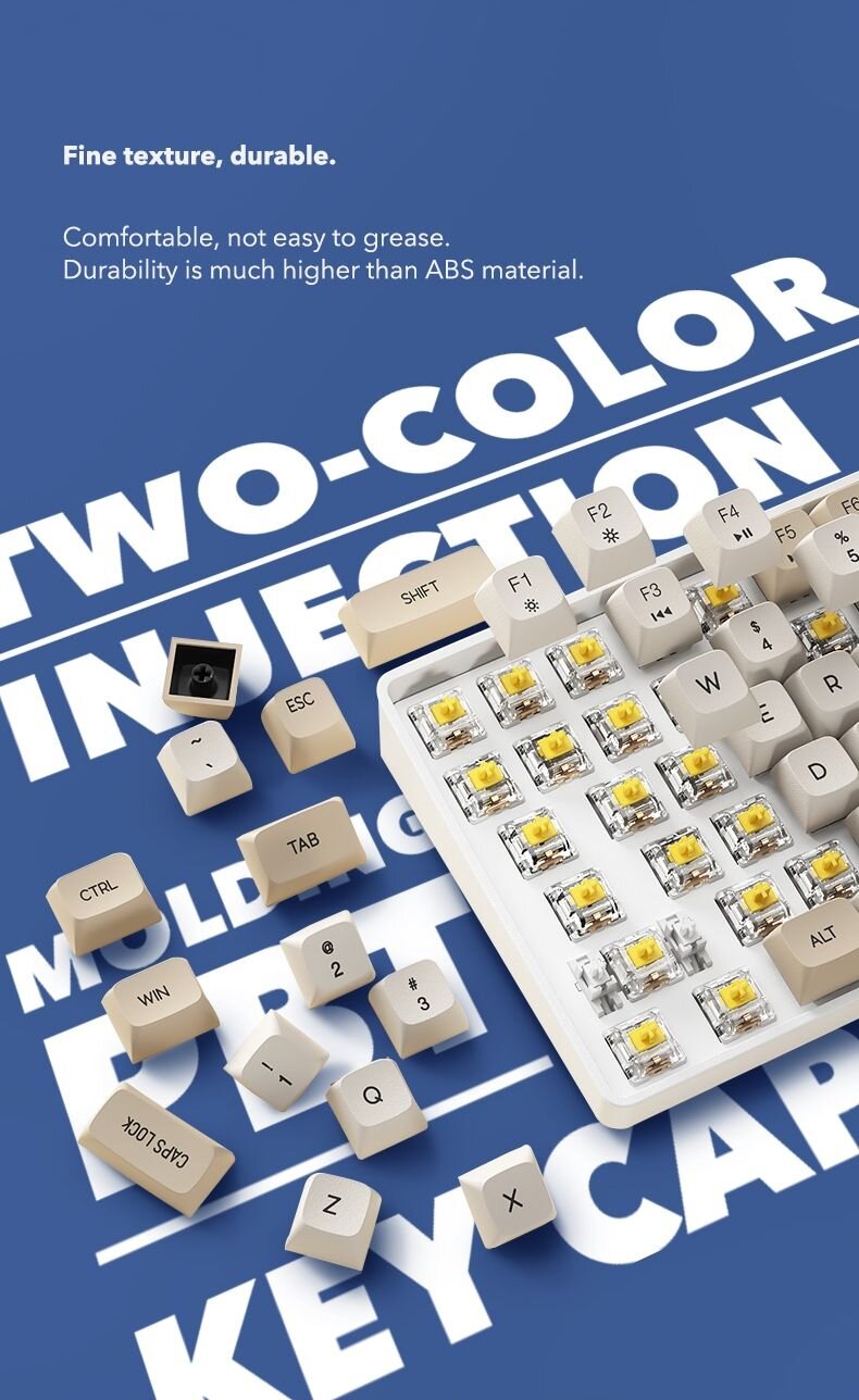 Bàn phím không dây DarkFlash GD108 Starry blue Yellow Switch 3