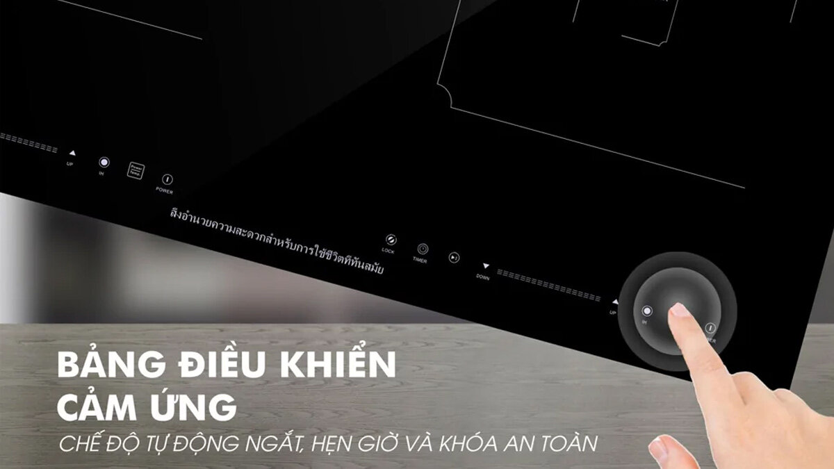 Bếp từ đôi Panworld PW-1911 điều khiển cảm ứng