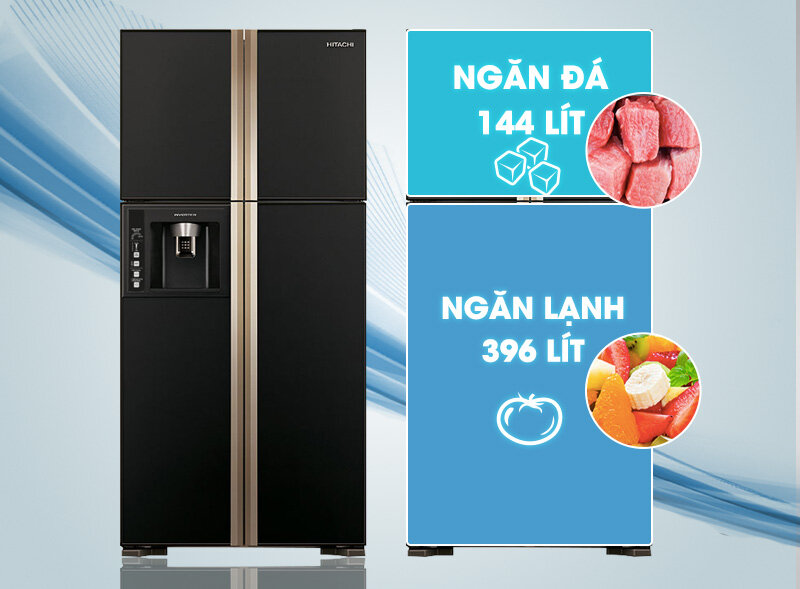 Tủ lạnh Hitachi 540 lít R-W660FPGV3X GBK Tủ lạnh Hitachi 540 lít R-W660FPGV3X GBK
