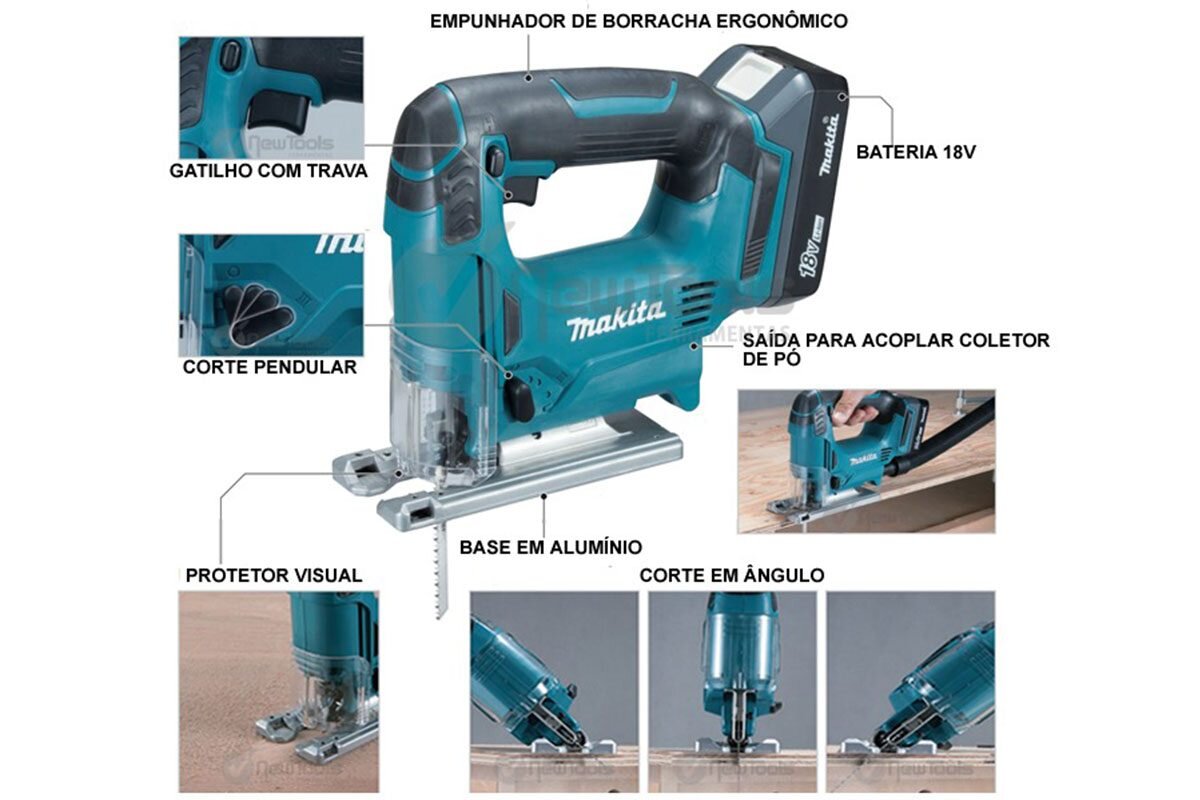 Thân máy cưa lọng pin 18V Makita JV183DZ