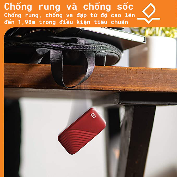 Ổ cứng di động WD MY PASSPORT SSD Xám USB 3.2