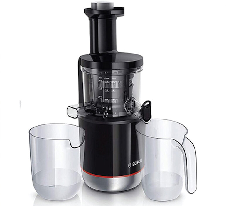 Máy ép chậm Bosch MESM731m có hệ thống lưới lọc bằng chất liệu thép không gỉ