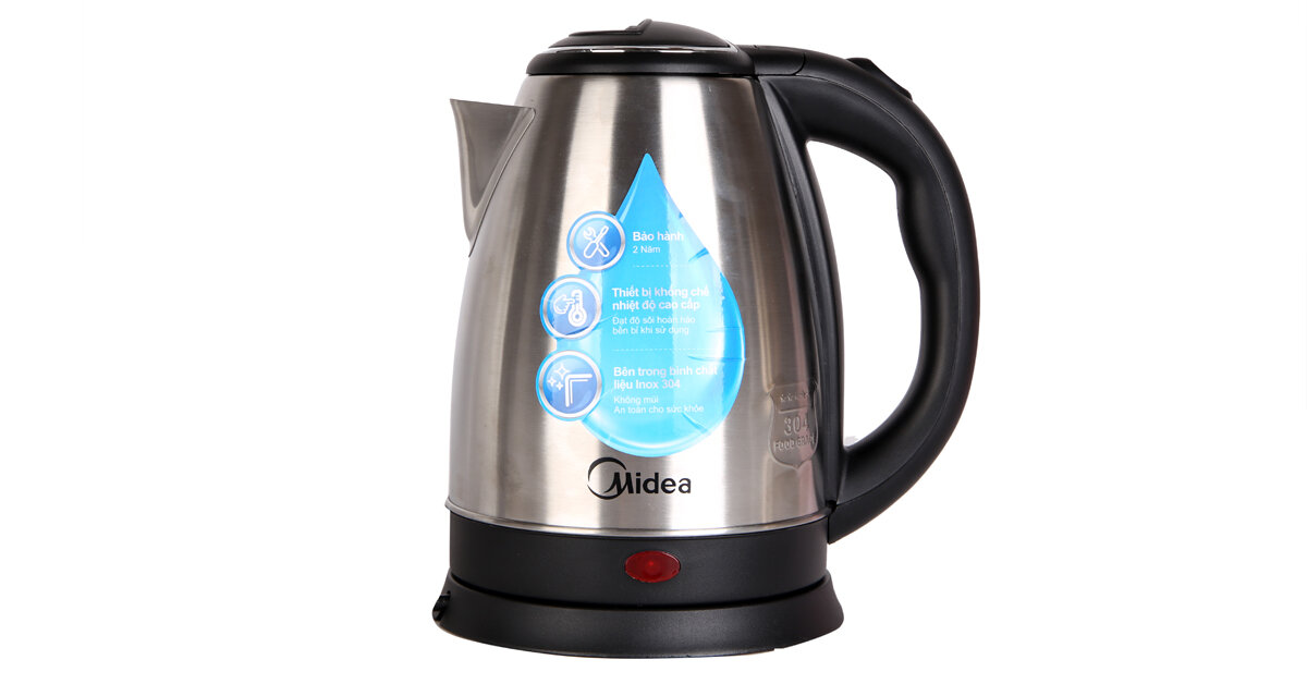 Bình siêu tốc inox Midea MK-17SD 1,7L