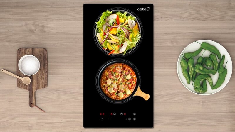 Bếp từ âm 2 vùng nấu Cata IB 302