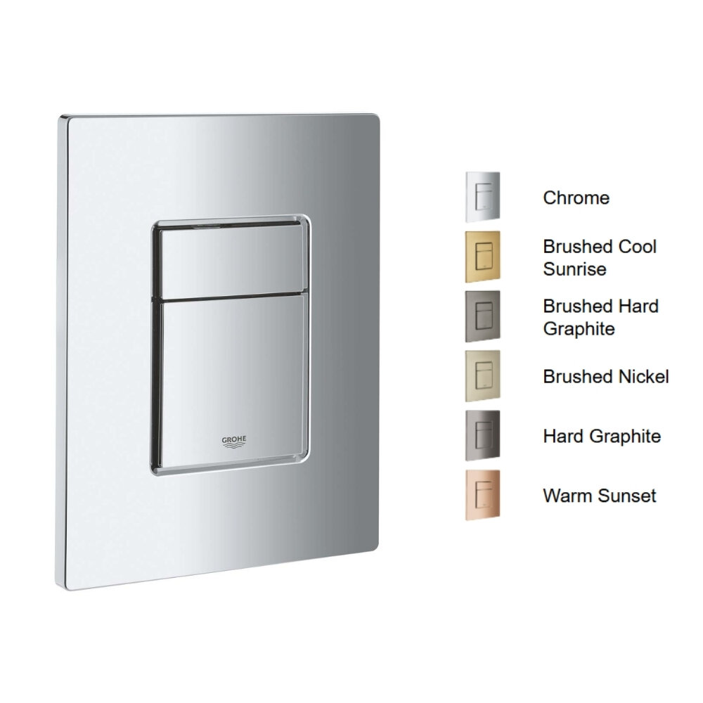 Nút nhấn xả Skate Cosmopolitan Flush GROHE 38732000 và các phiên bản mạ màu cực kì sang trọng