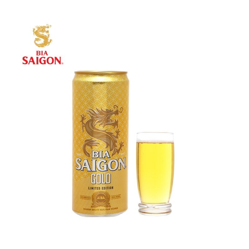 Thùng 18 lon bia Sài Gòn Gold 330ml